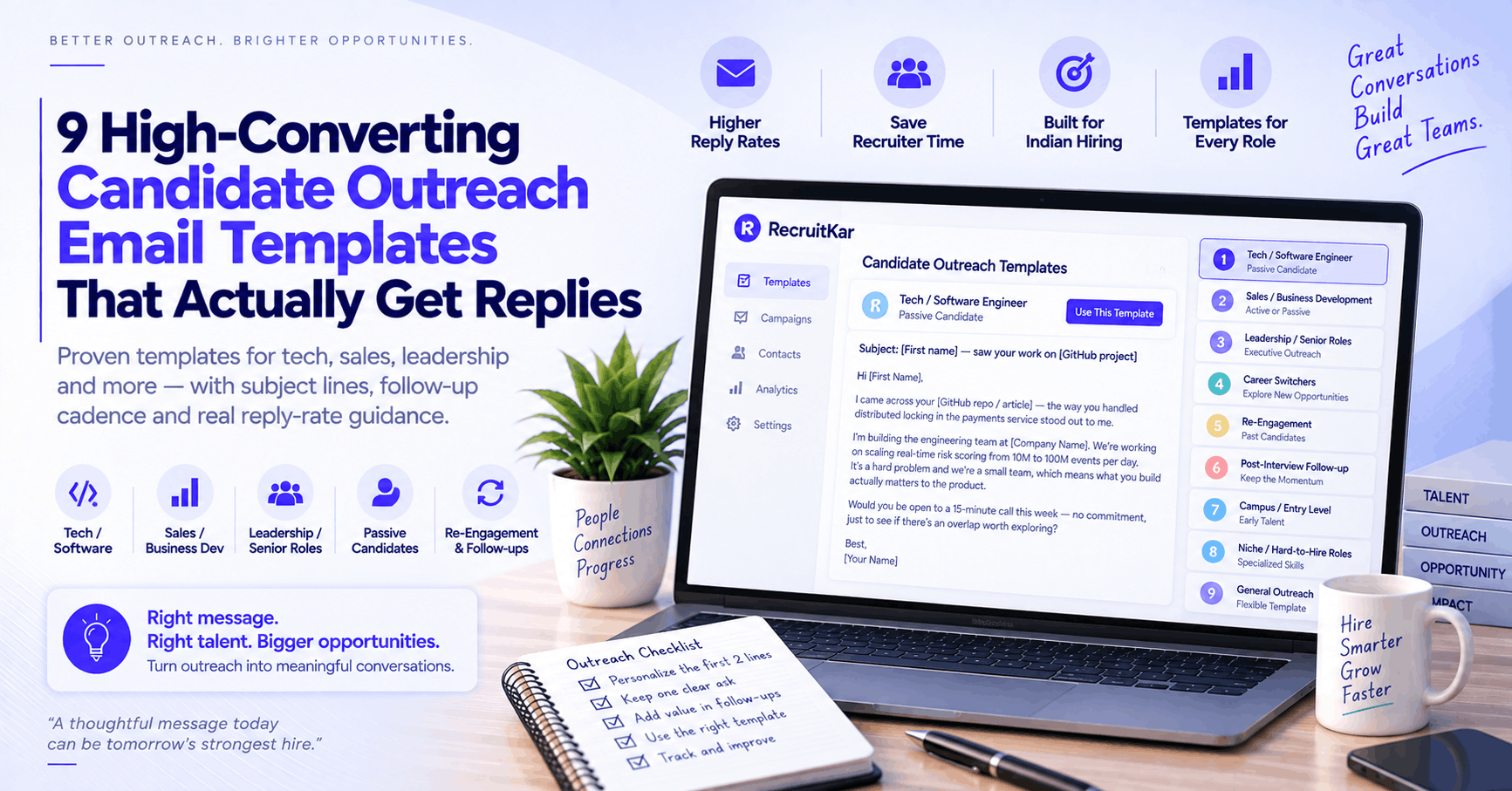 9 High-Converting Candidate Outreach Email Templates That Actually Get Replies