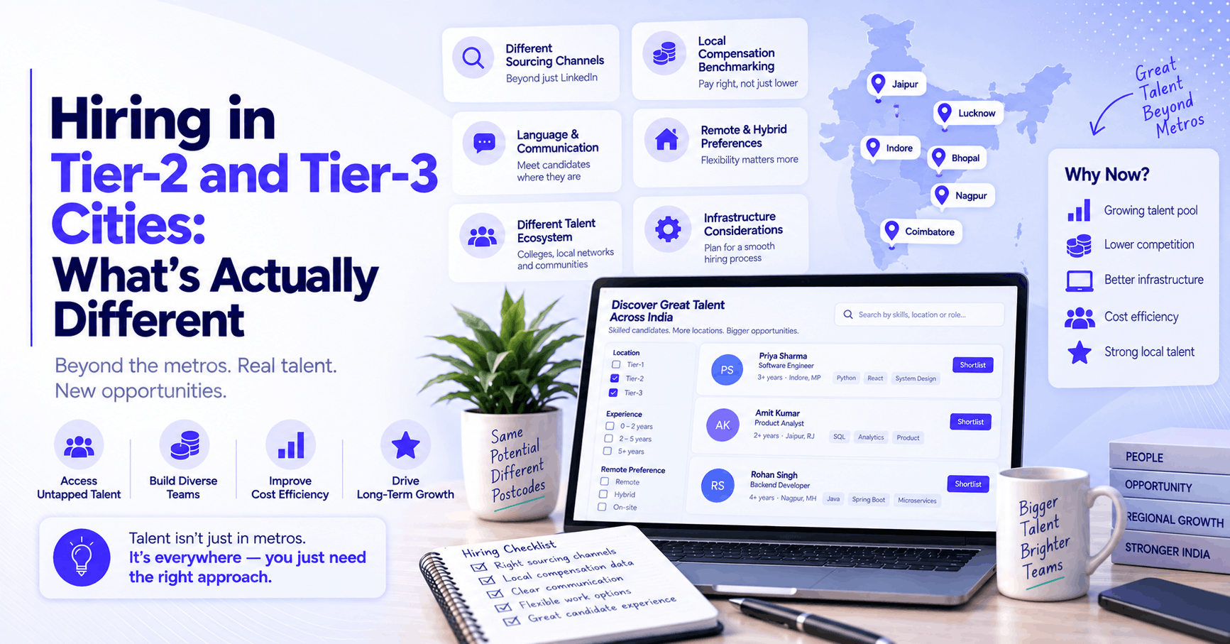 Hiring in Tier-2 and Tier-3 Cities: What's Actually Different