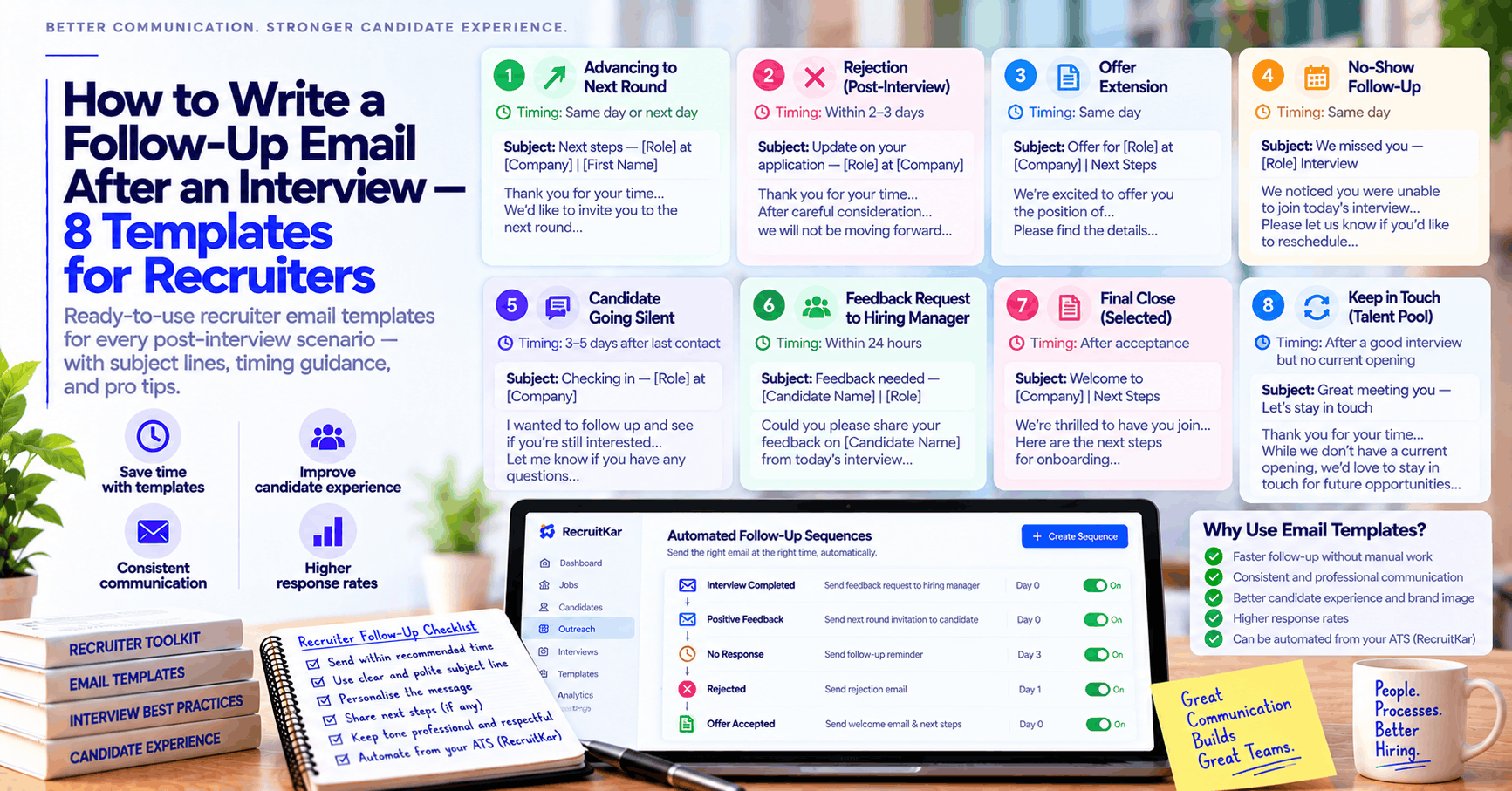 How to Write a Follow-Up Email After an Interview — 8 Templates for Recruiters
