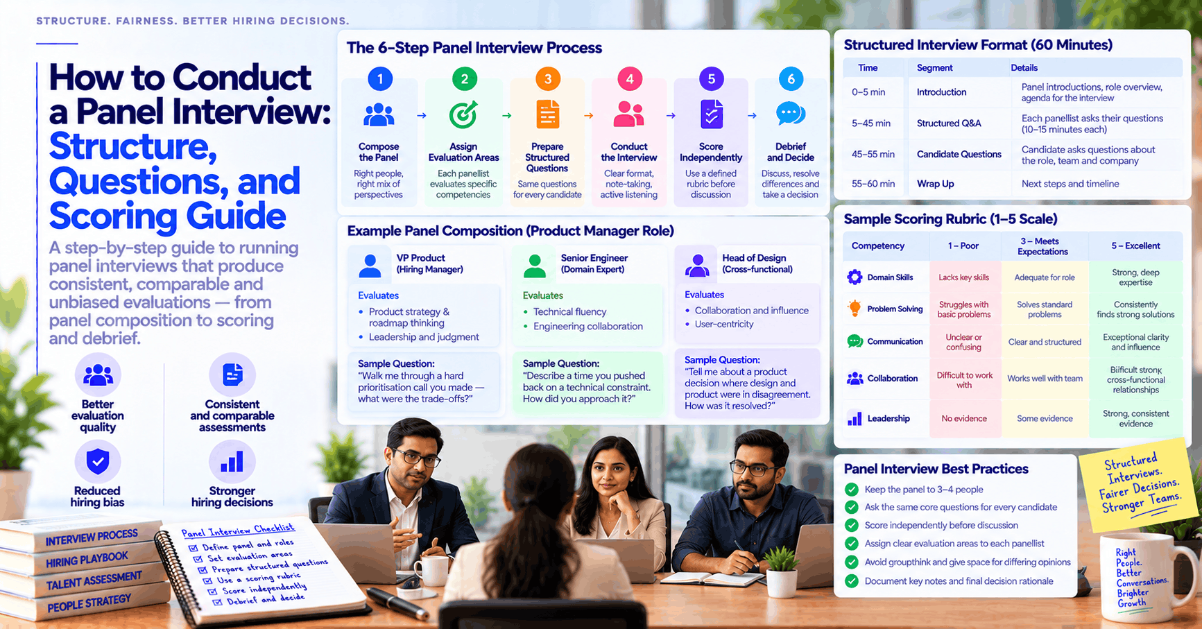 How to Conduct a Panel Interview: Structure, Questions, and Scoring Guide