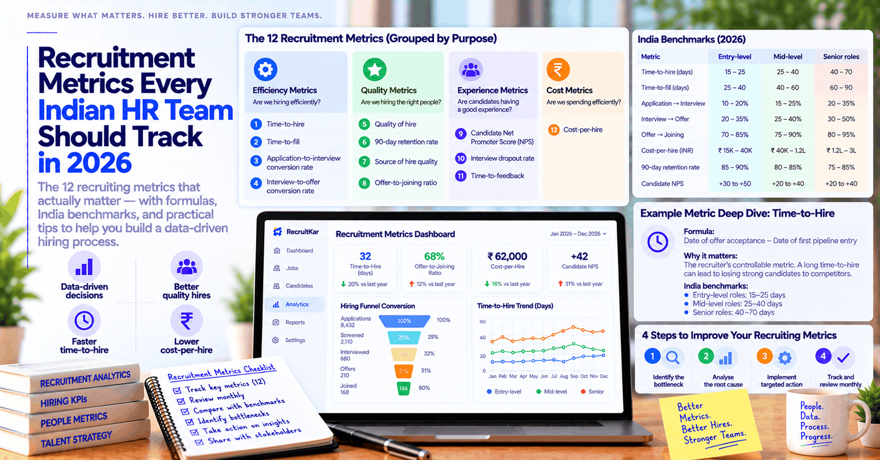 Recruitment Metrics Every Indian HR Team Should Track in 2026